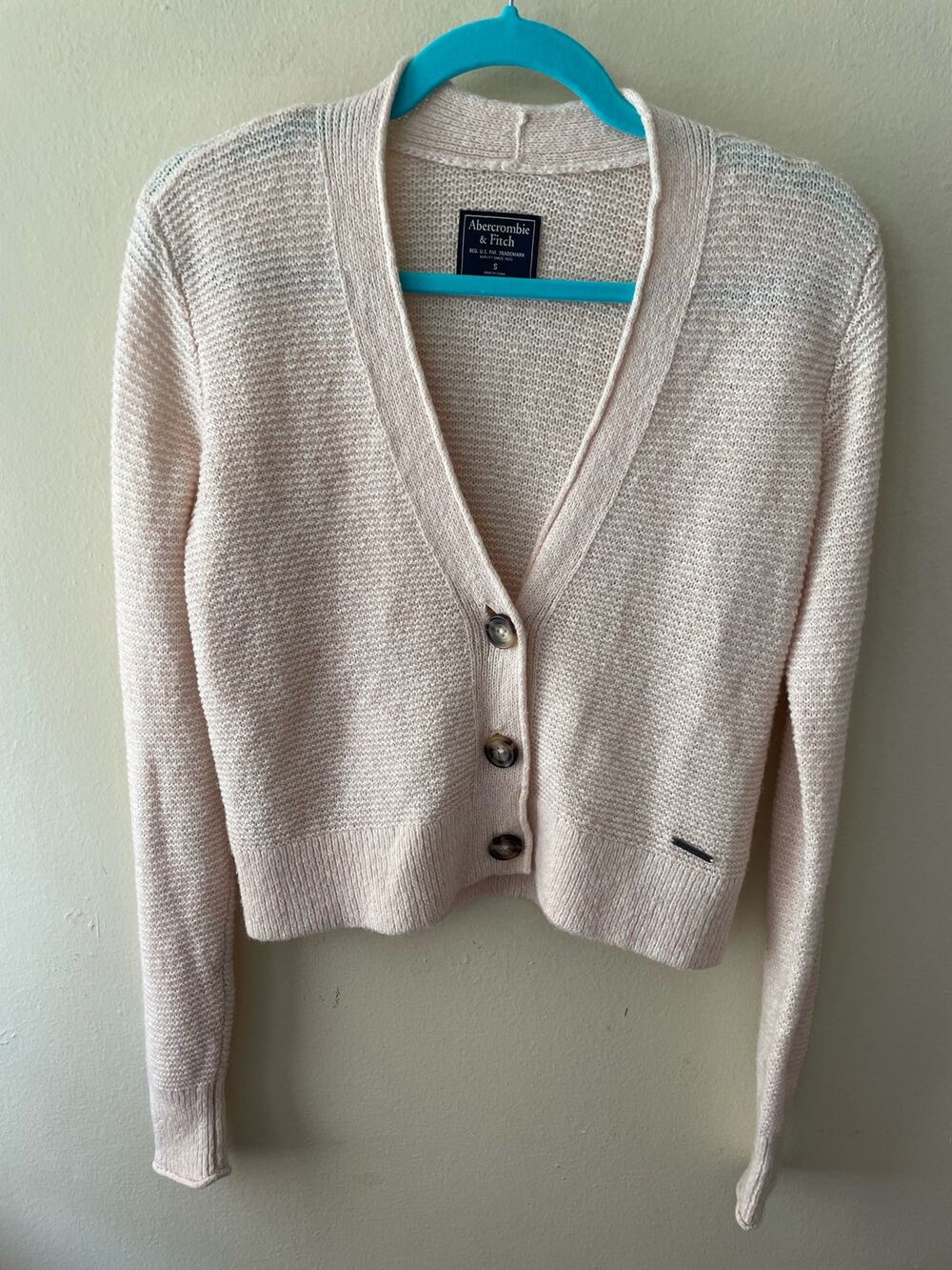 Pink Abercrombie & Fitch Cardigan Size Small